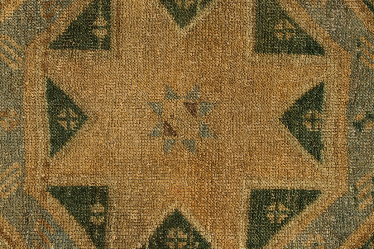 5x13 Ivory and Brown Turkish Tribal Runner