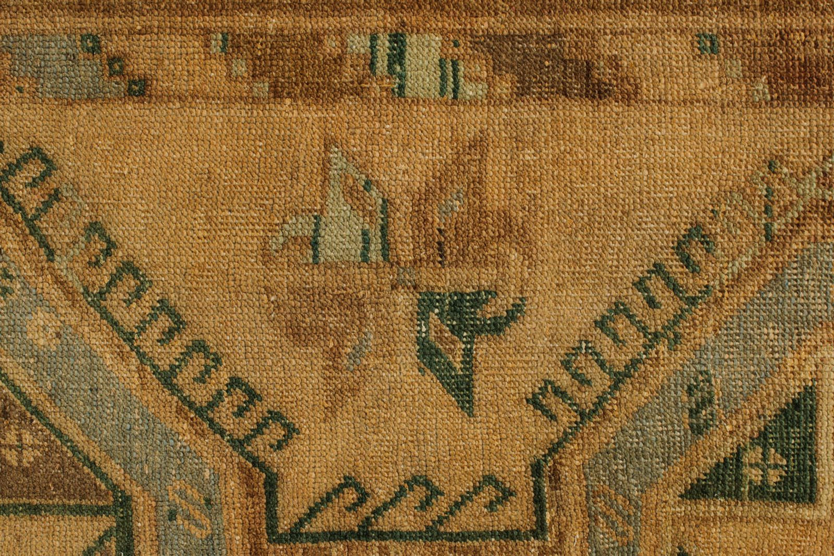 5x13 Ivory and Brown Turkish Tribal Runner