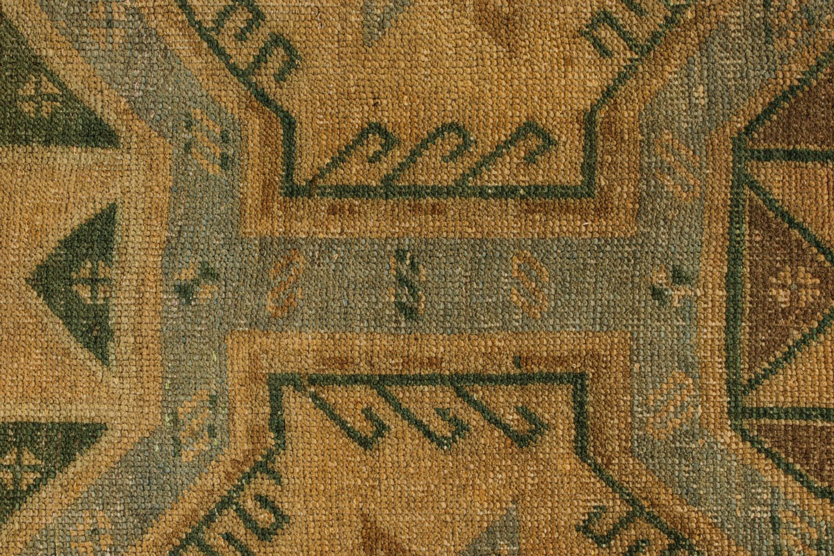 5x13 Ivory and Brown Turkish Tribal Runner