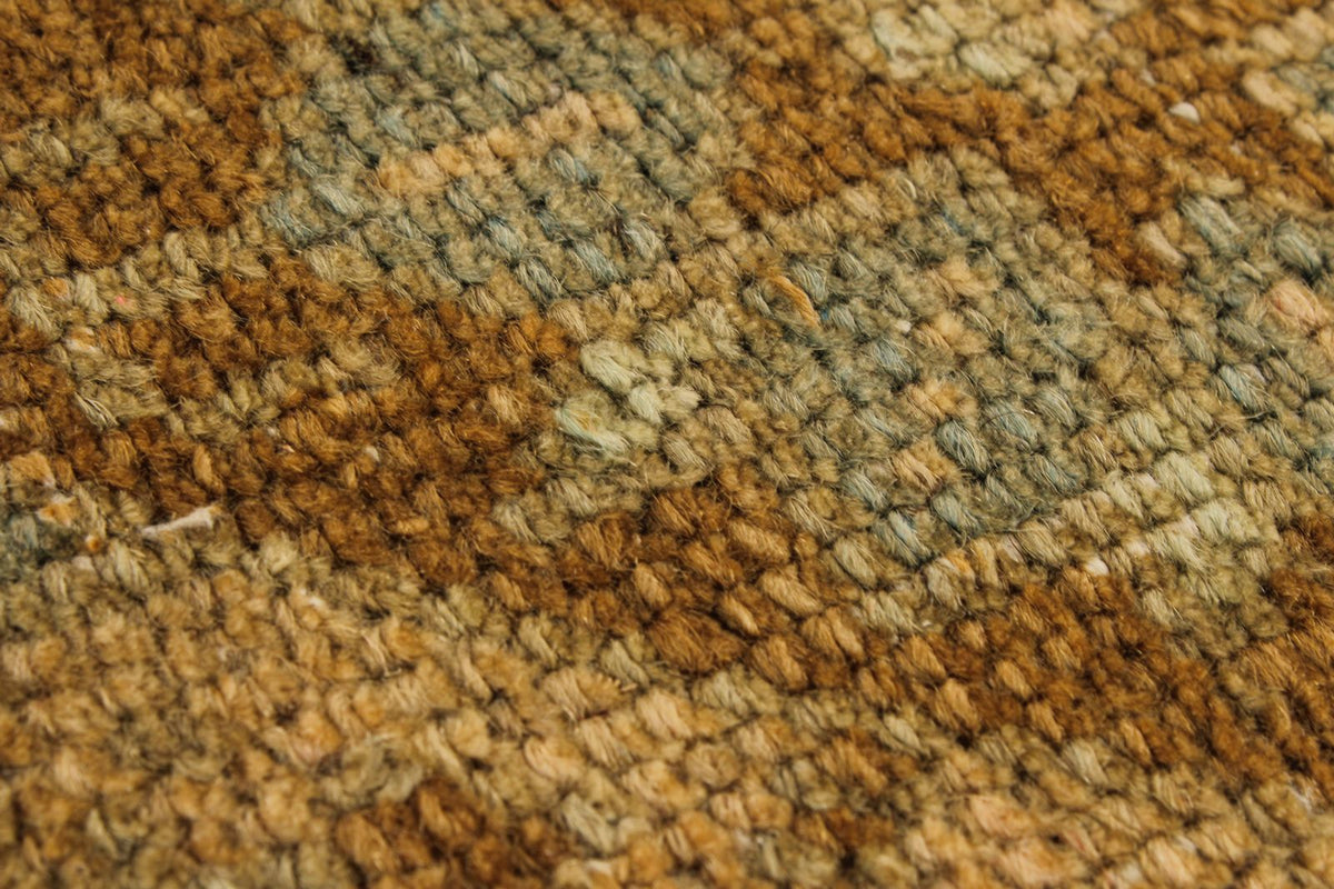5x13 Ivory and Brown Turkish Tribal Runner
