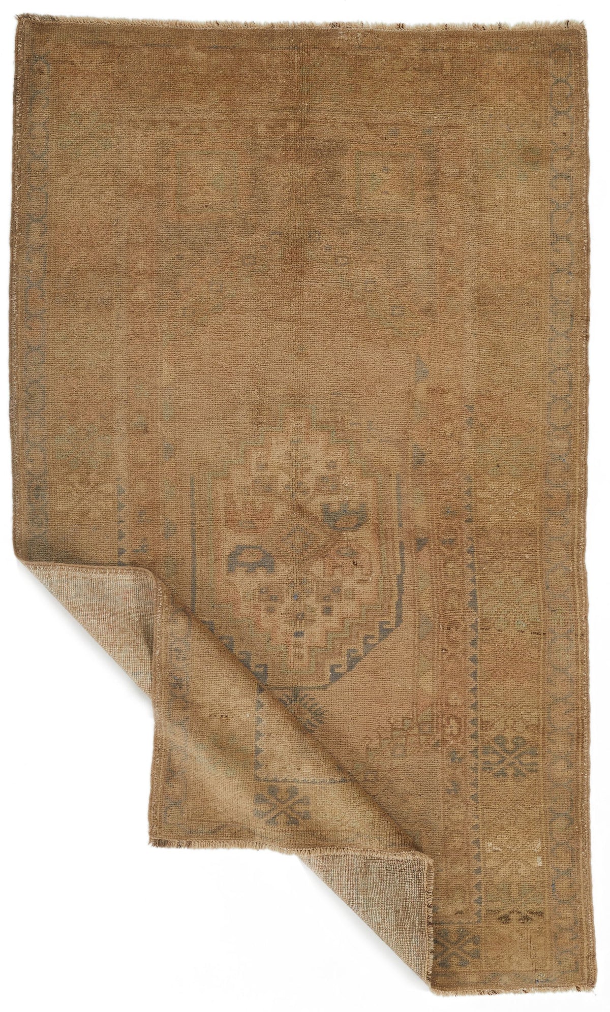 4x6 Ivory Turkish Tribal Rug