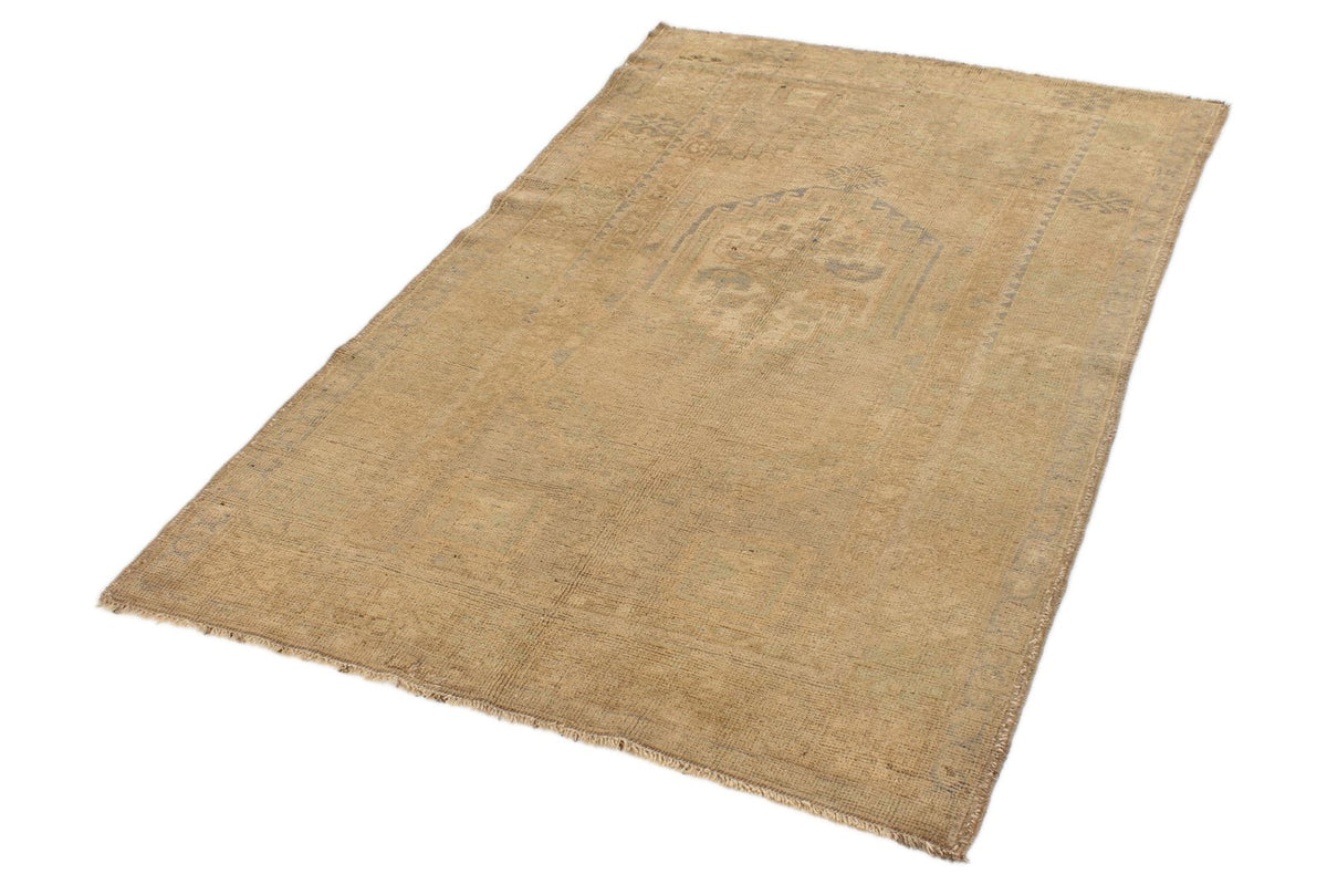4x6 Ivory Turkish Tribal Rug