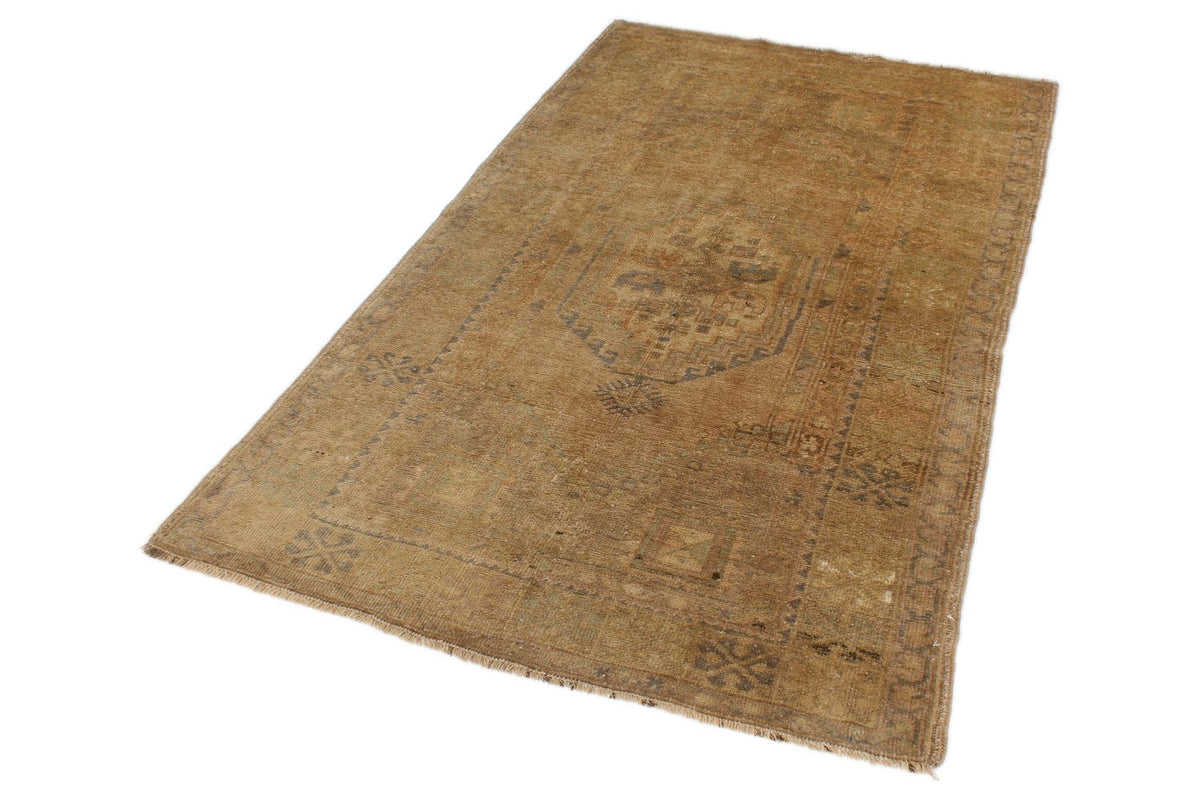 4x6 Ivory Turkish Tribal Rug