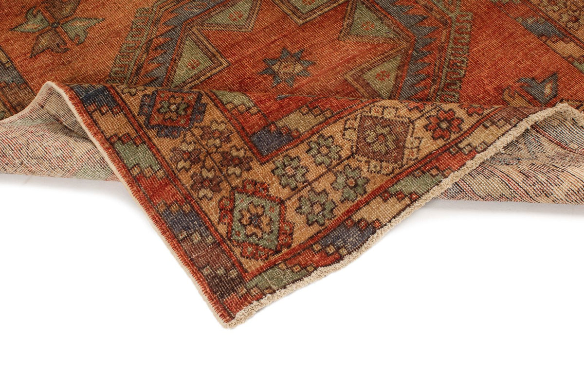 5x13 Rust and Multicolor Turkish Tribal Runner
