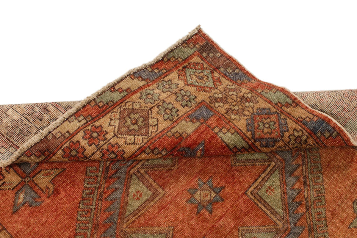 5x13 Rust and Multicolor Turkish Tribal Runner