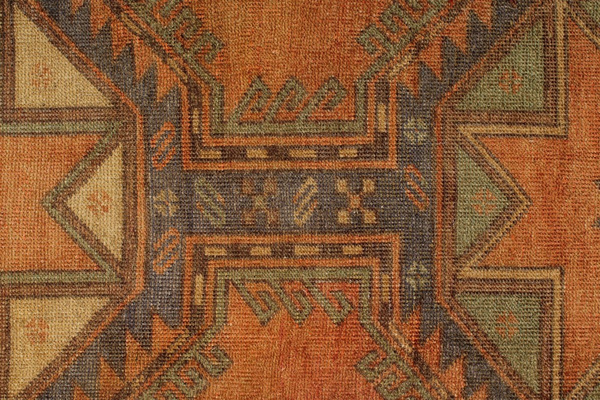 5x13 Rust and Multicolor Turkish Tribal Runner