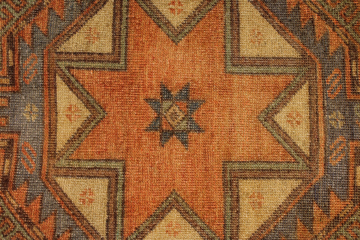 5x13 Rust and Multicolor Turkish Tribal Runner