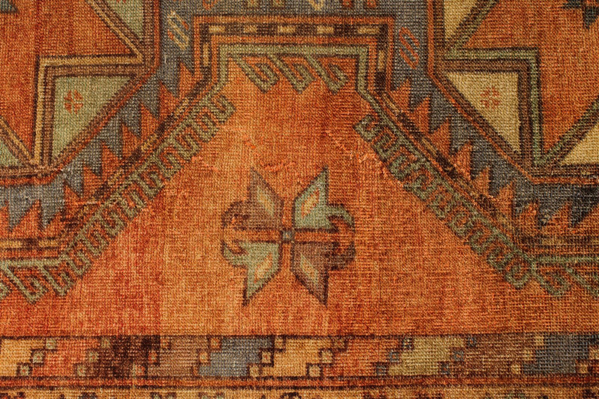 5x13 Rust and Multicolor Turkish Tribal Runner