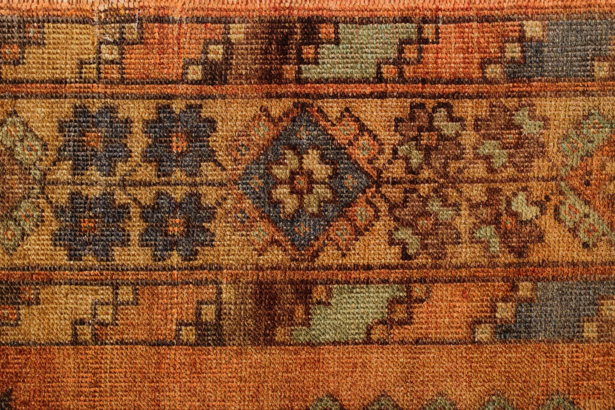 5x13 Rust and Multicolor Turkish Tribal Runner
