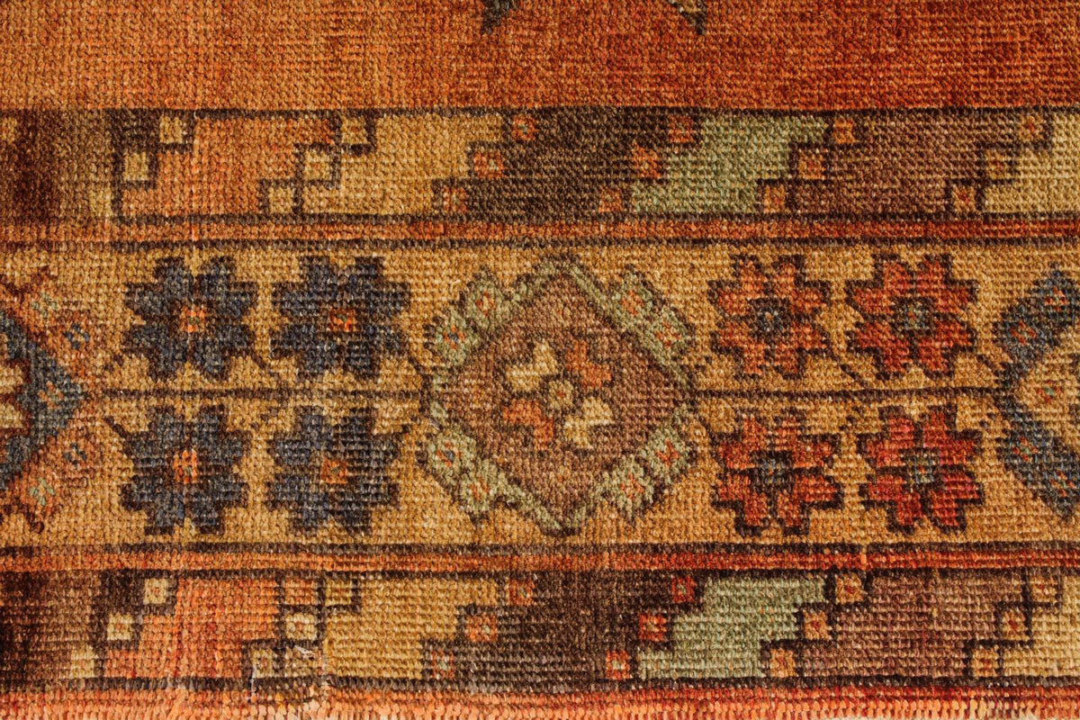 5x13 Rust and Multicolor Turkish Tribal Runner
