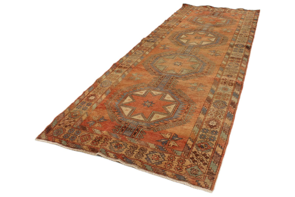 5x13 Rust and Multicolor Turkish Tribal Runner
