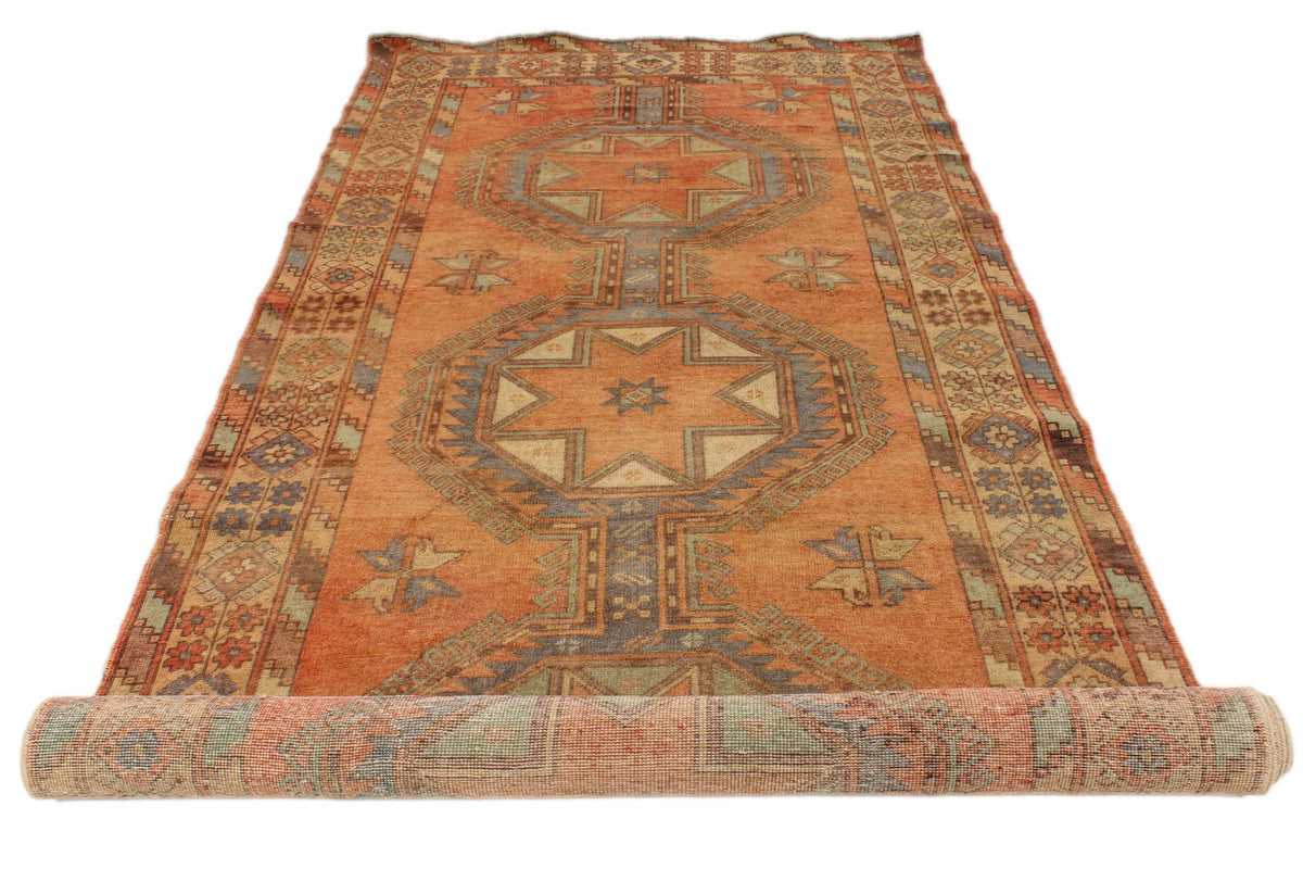 5x13 Rust and Multicolor Turkish Tribal Runner