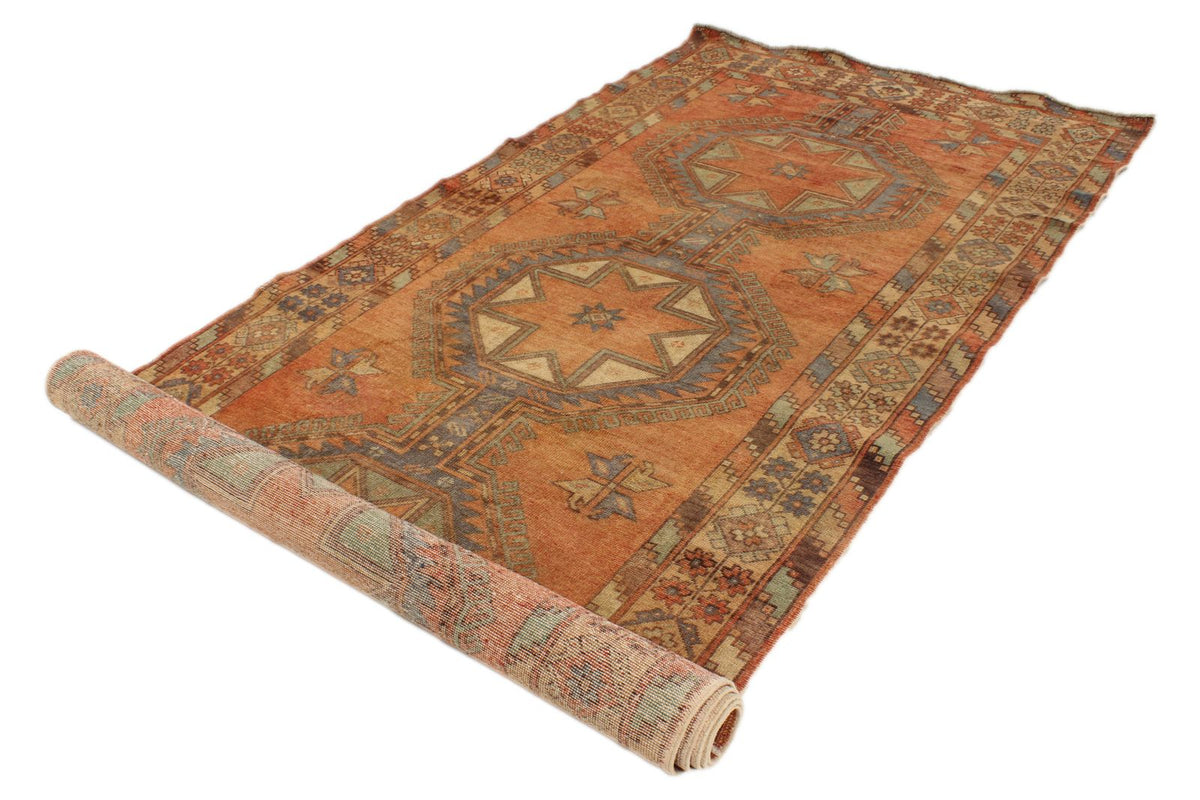 5x13 Rust and Multicolor Turkish Tribal Runner