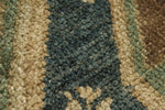 3x13 Ivory and Green Turkish Tribal Runner