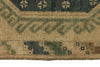 3x13 Ivory and Green Turkish Tribal Runner