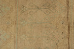 3x13 Green and Ivory Turkish Tribal Runner