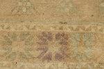 3x13 Green and Ivory Turkish Tribal Runner