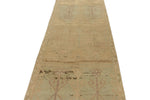 3x13 Green and Ivory Turkish Tribal Runner