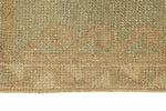 3x13 Green and Ivory Turkish Tribal Runner
