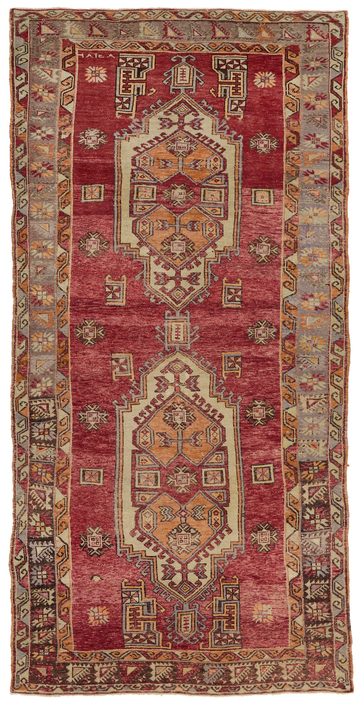 5x10 Red and Brown Turkish Tribal Runner
