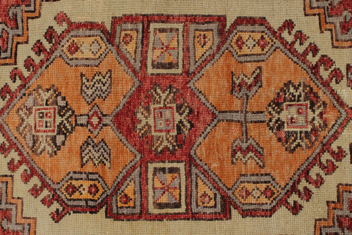 5x10 Red and Brown Turkish Tribal Runner