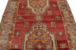 5x10 Red and Brown Turkish Tribal Runner