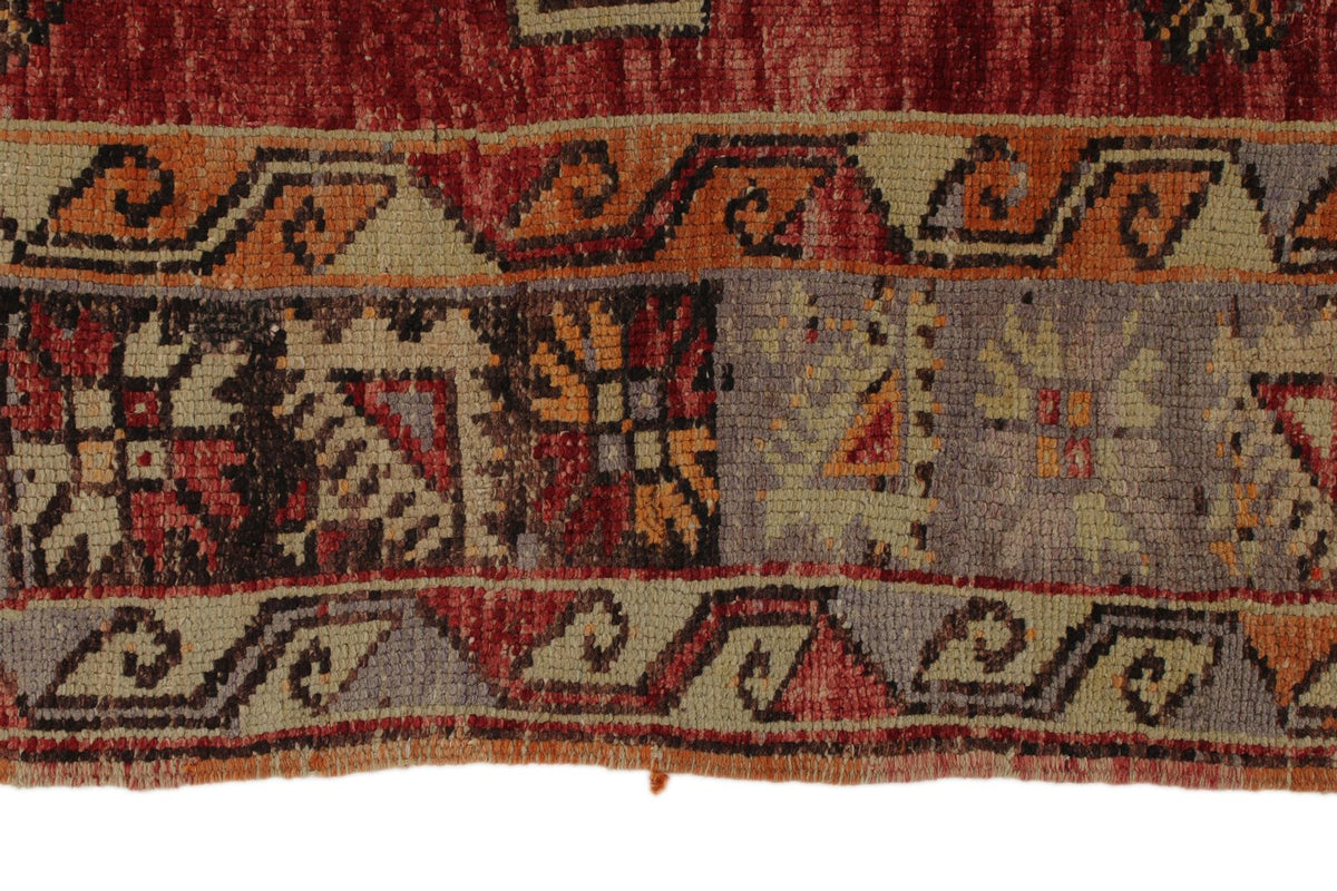 5x10 Red and Brown Turkish Tribal Runner