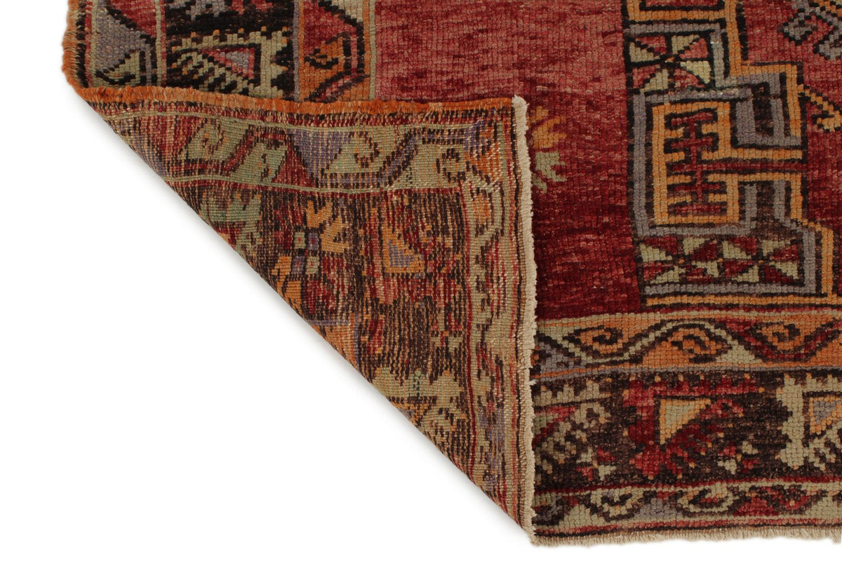 5x10 Red and Brown Turkish Tribal Runner