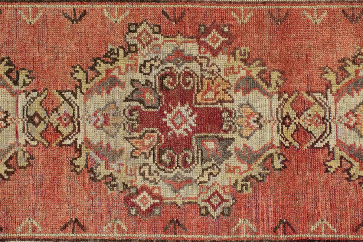 3x10 Rust and Gold Turkish Tribal Runner