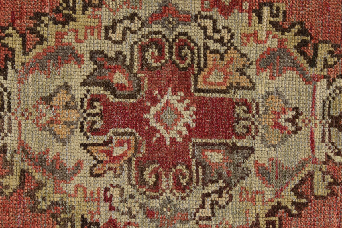 3x10 Rust and Gold Turkish Tribal Runner