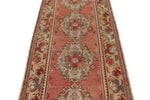 3x10 Rust and Gold Turkish Tribal Runner
