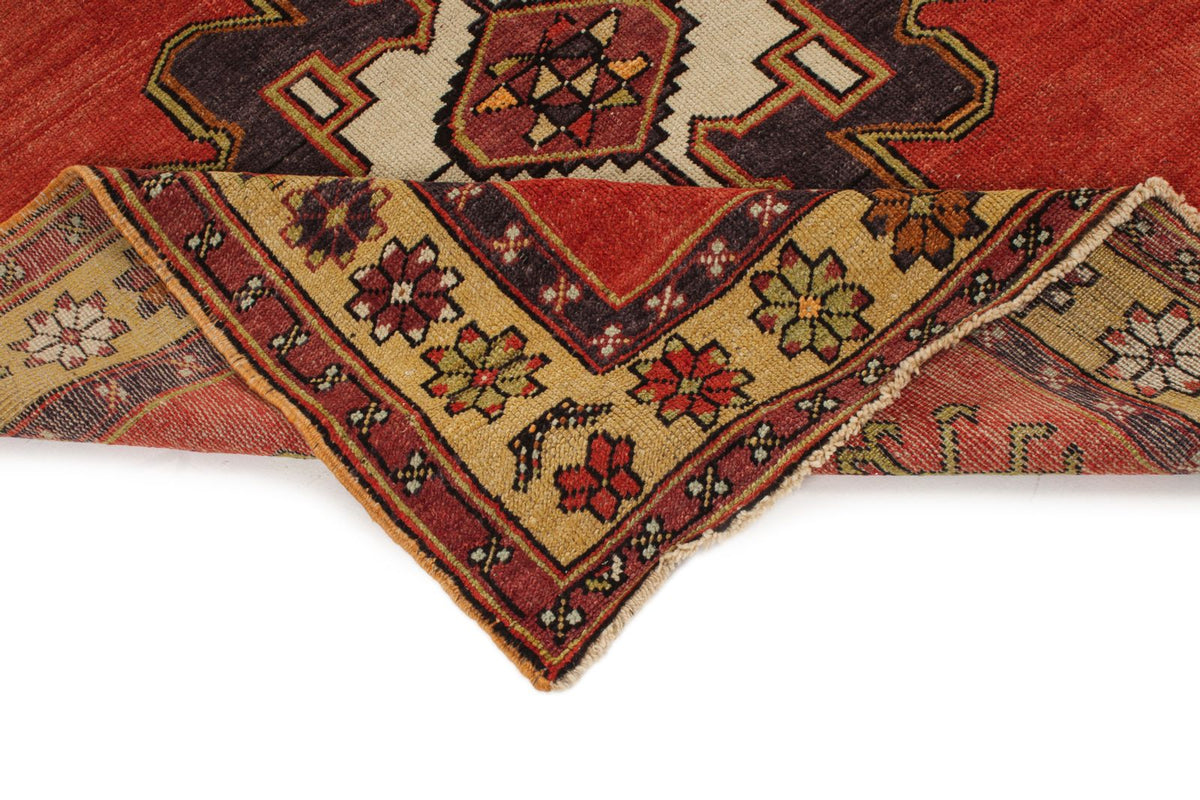 5x12 Red and Gold Turkish Tribal Runner