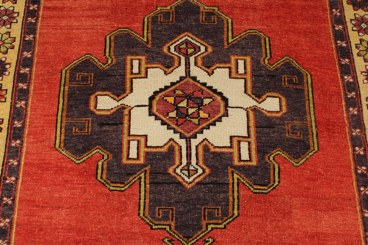 5x12 Red and Gold Turkish Tribal Runner