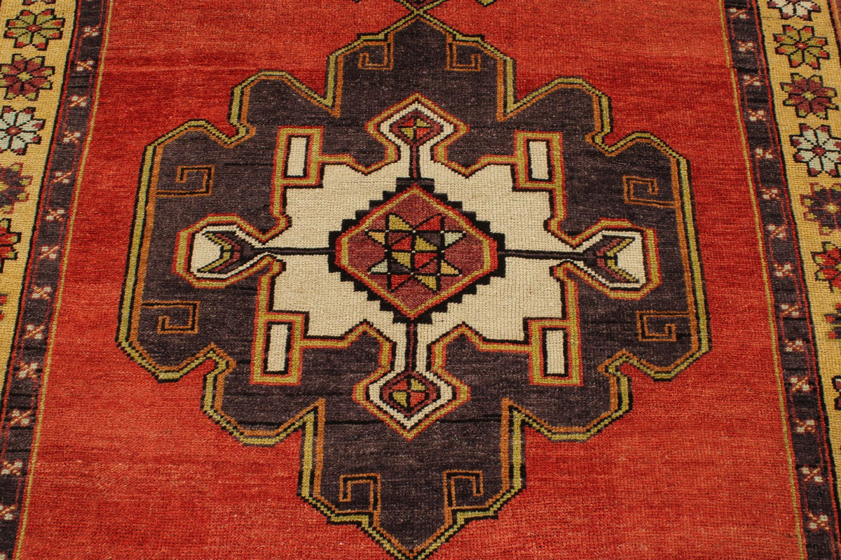 5x12 Red and Gold Turkish Tribal Runner