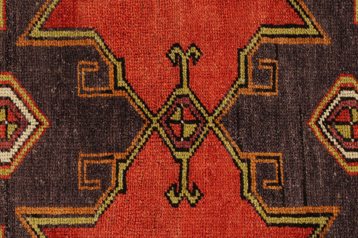 5x12 Red and Gold Turkish Tribal Runner