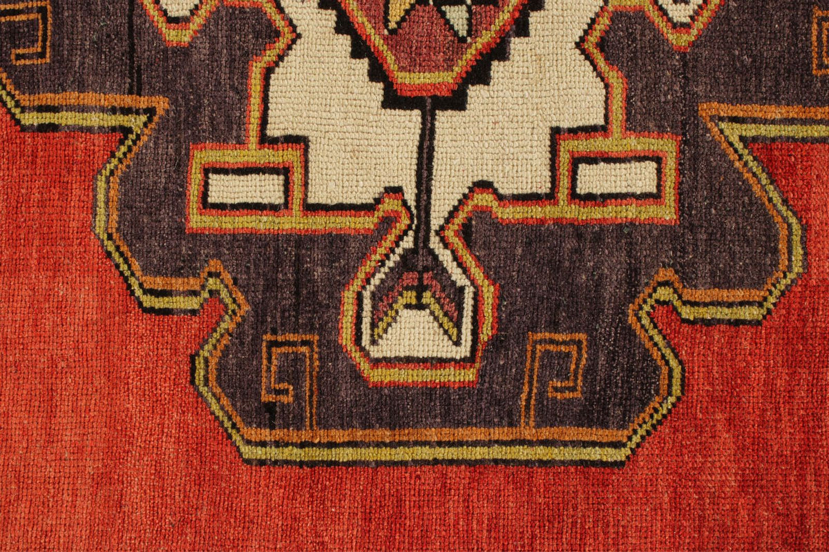 5x12 Red and Gold Turkish Tribal Runner