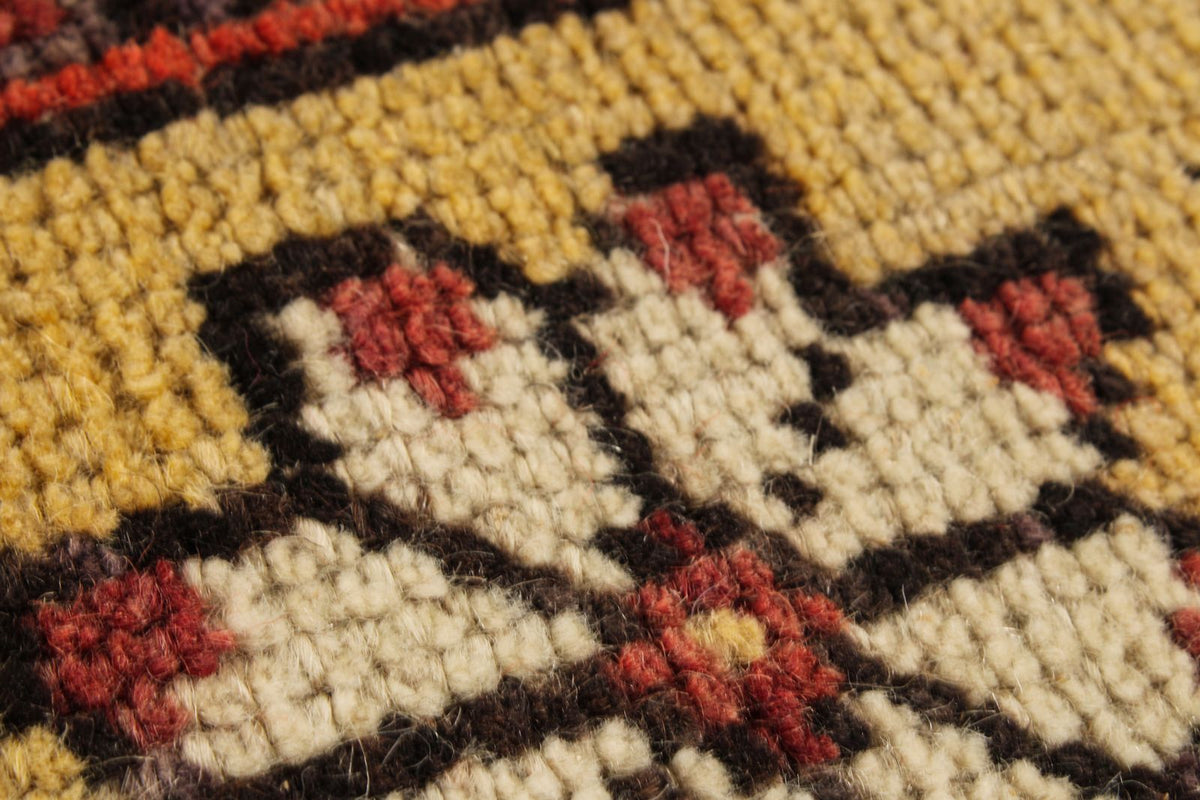 5x12 Red and Gold Turkish Tribal Runner