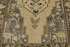 6x11 Ivory and Brown Turkish Tribal Rug