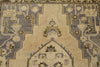 6x11 Ivory and Brown Turkish Tribal Rug