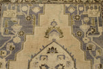 6x11 Ivory and Brown Turkish Tribal Rug