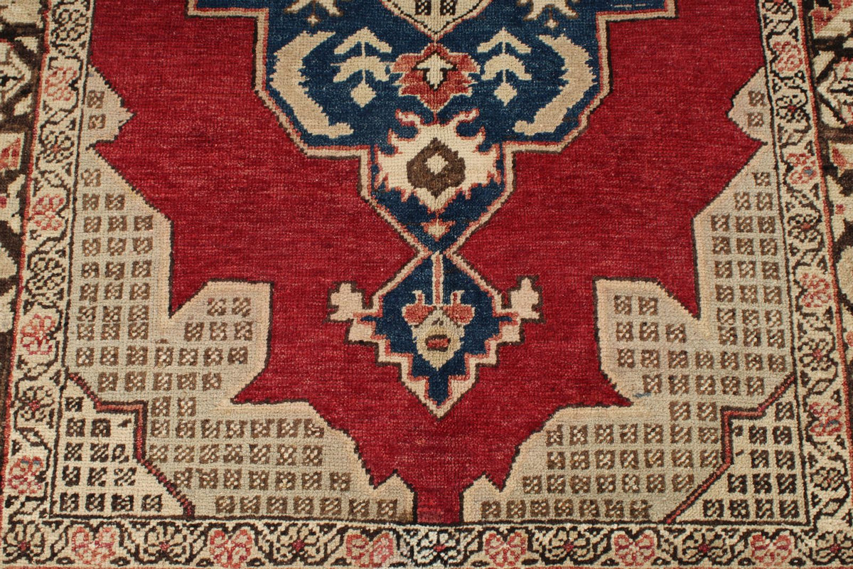 5x7 Red and Brown Turkish Tribal Rug