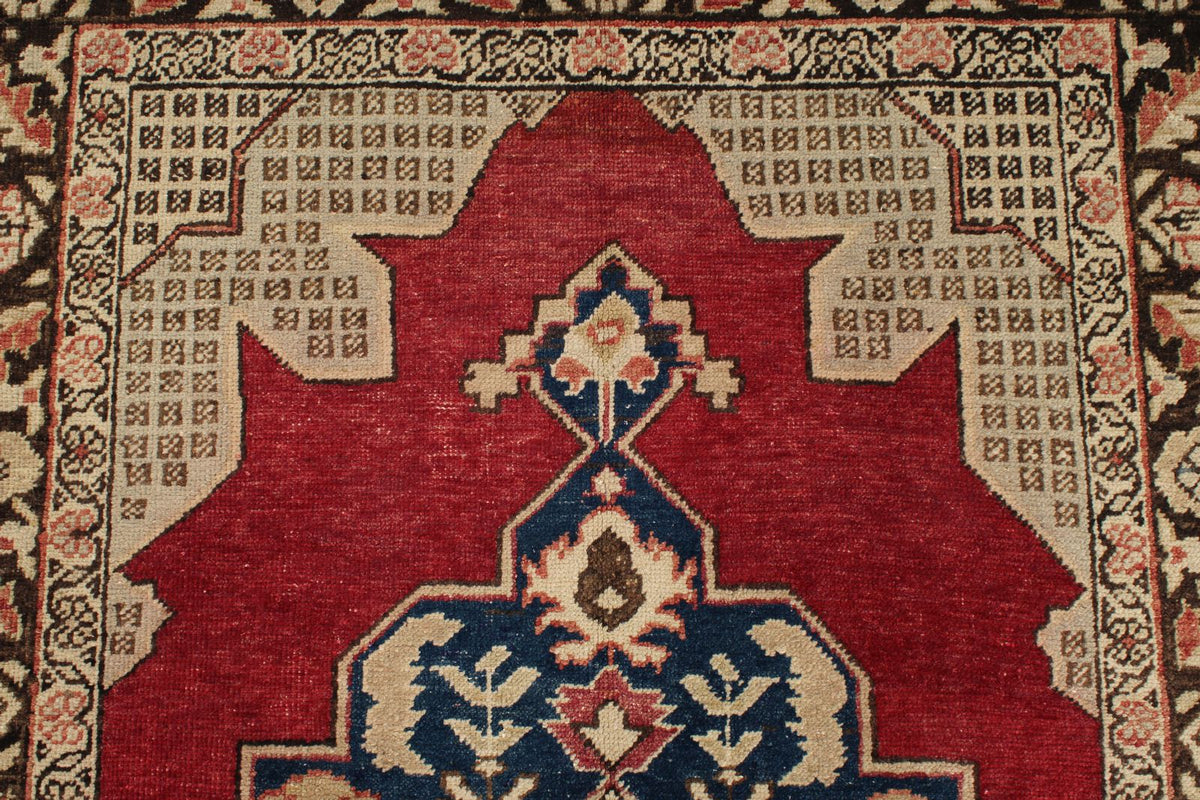 5x7 Red and Brown Turkish Tribal Rug