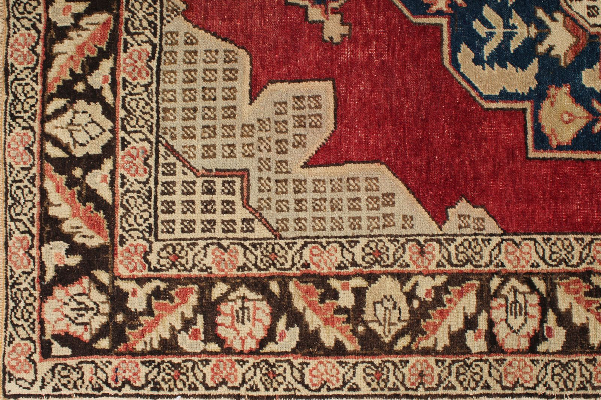 5x7 Red and Brown Turkish Tribal Rug