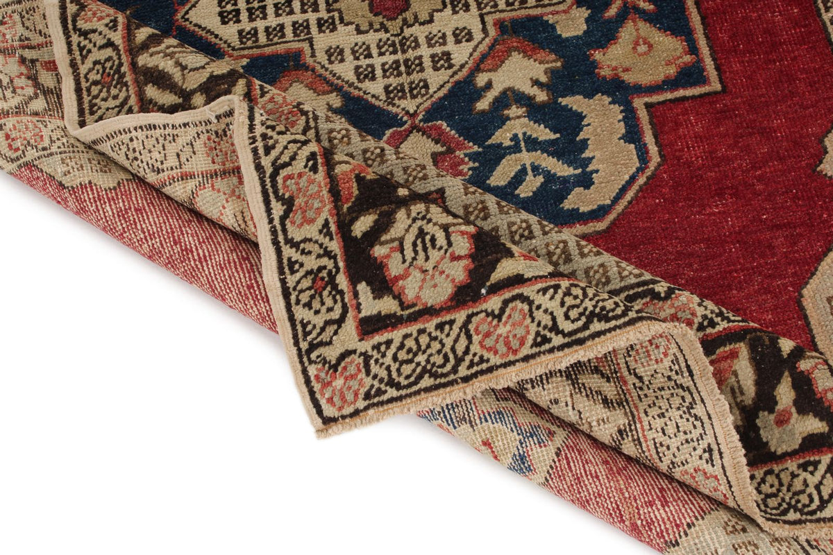 5x7 Red and Brown Turkish Tribal Rug