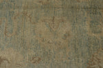 13x16 Blue and Ivory Turkish Oushak Rug