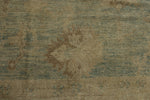 13x16 Blue and Ivory Turkish Oushak Rug