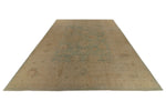 13x16 Blue and Ivory Turkish Oushak Rug