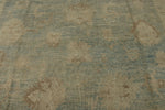 13x16 Blue and Ivory Turkish Oushak Rug
