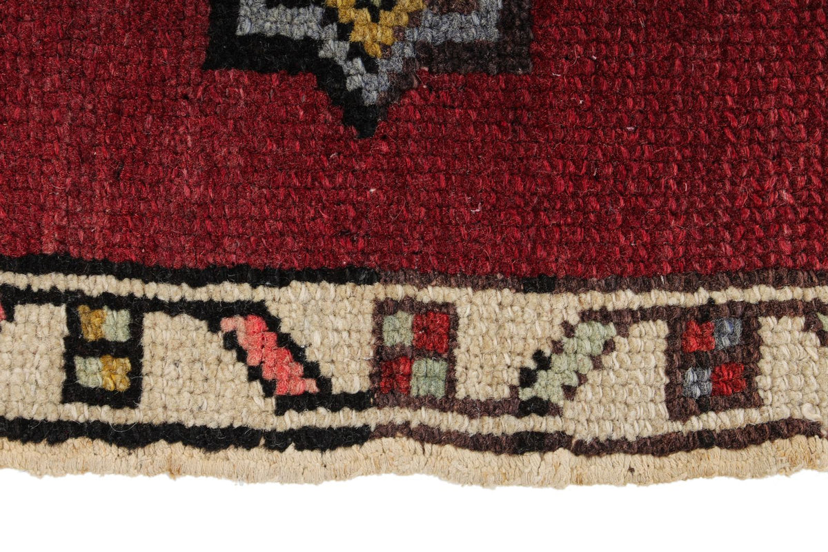 2x3 Red and Blue Turkish Tribal Rug