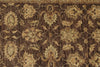 2x10 Brown and Blue Turkish Oushak Runner
